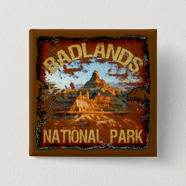 Badlands National Park Button (Front)