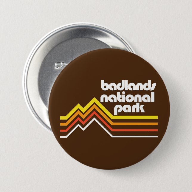 Badlands National Park Button (Front & Back)