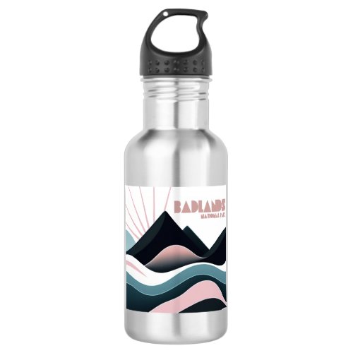 Badlands National Park Colored Hills Stainless Steel Water Bottle