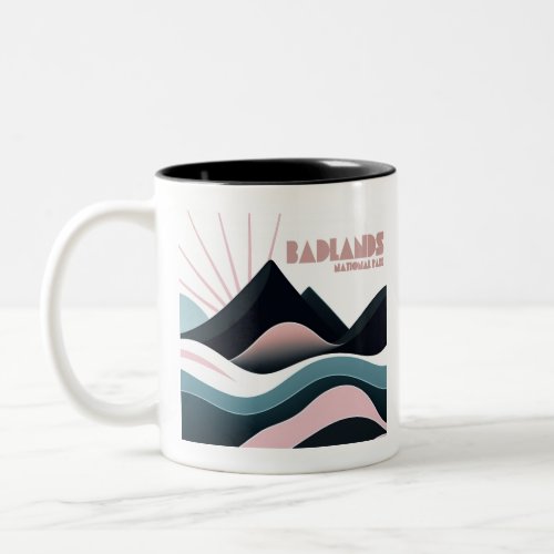Badlands National Park Colored Hills Two_Tone Coffee Mug