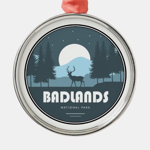 Badlands National Park Deer Metal Ornament