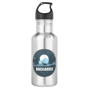 Badlands National Park Deer Stainless Steel Water Bottle