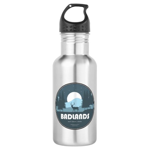 Badlands National Park Deer Stainless Steel Water Bottle