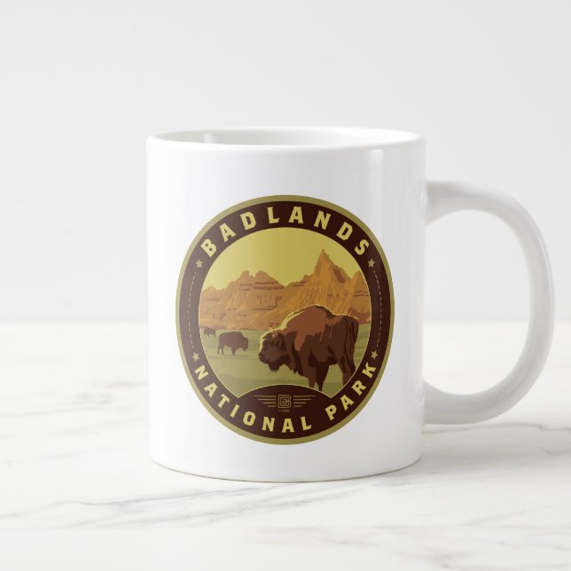 Badlands National Park Giant Coffee Mug (Right)