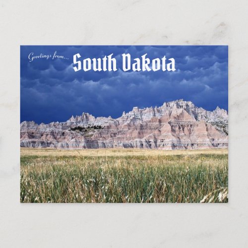 Badlands National Park in South Dakota Postcard