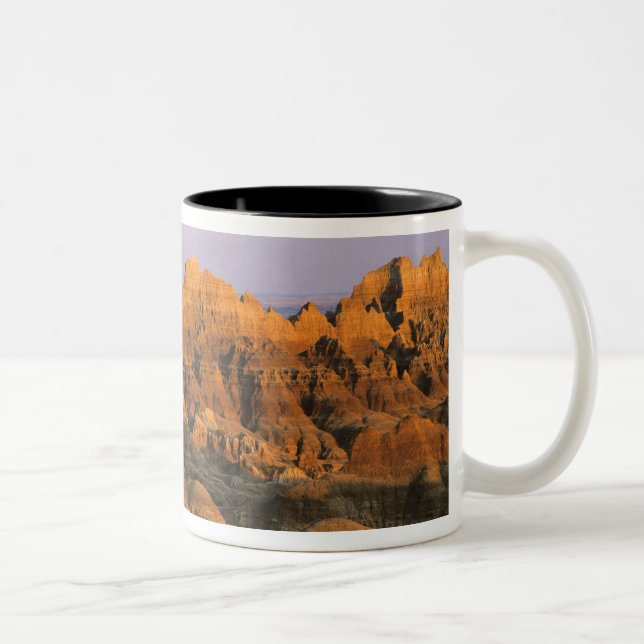 Badlands National Park in South Dakota Two-Tone Coffee Mug (Right)