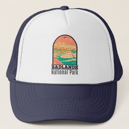 Badlands National Park Landscape Vintage Trucker Hat