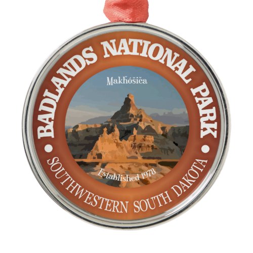 Badlands National Park Metal Ornament