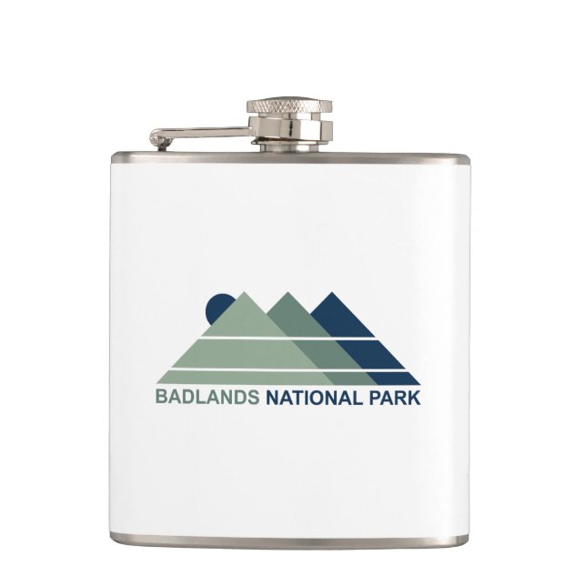 Badlands National Park Mountain Sun Flask (Front)