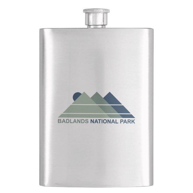 Badlands National Park Mountain Sun Flask (Front)