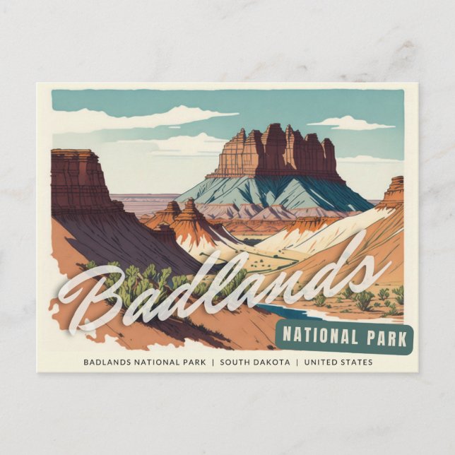 Badlands National Park Postcard (Front)