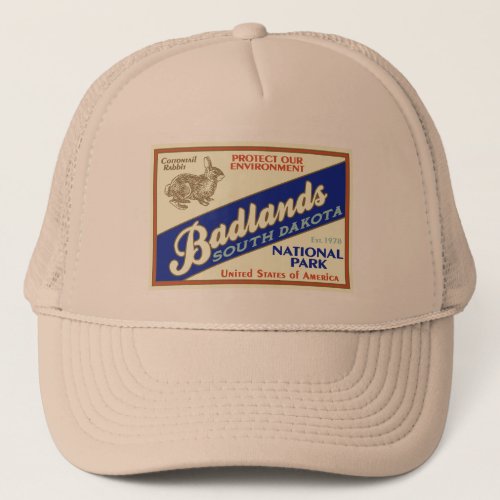 Badlands National Park Rabbit Trucker Hat