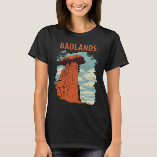 Badlands National Park Red Travel T-Shirt