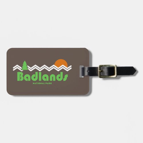 Badlands National Park Retro Luggage Tag