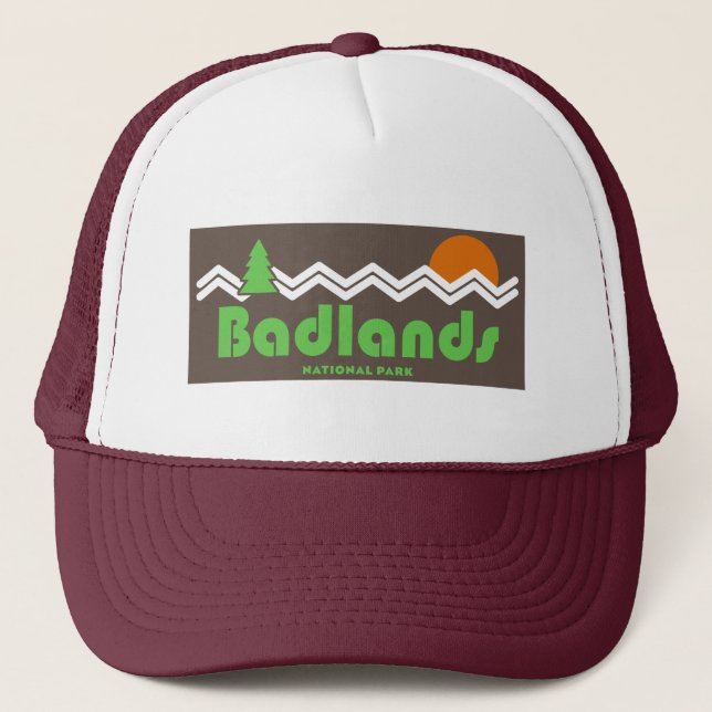 Badlands National Park Retro Trucker Hat (Front)