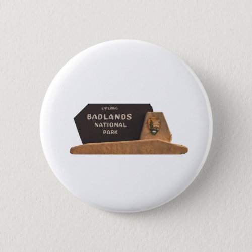 Badlands National Park Sign Button