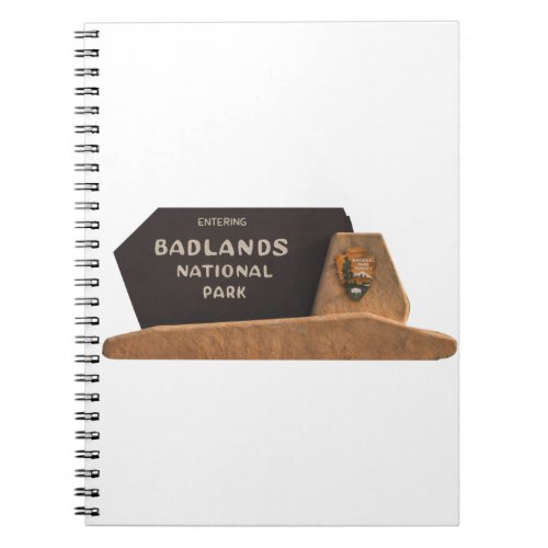 Badlands National Park Sign Notebook