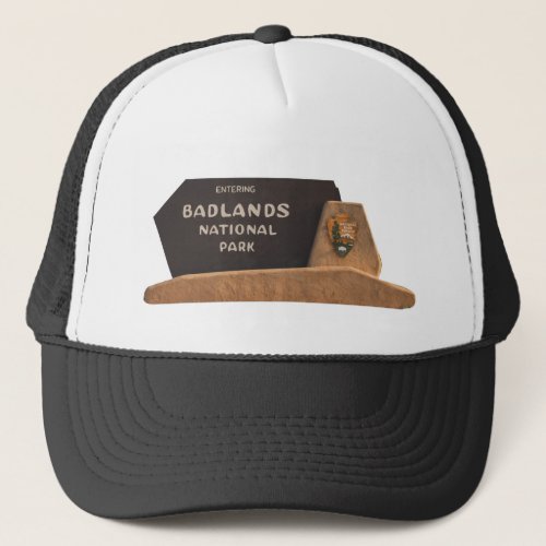 Badlands National Park Sign Trucker Hat