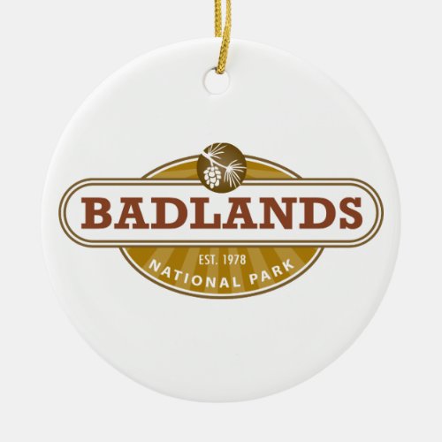 Badlands National Park South Dakota Ceramic Ornament