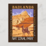 Badlands National Park South Dakota Distressed Postcard