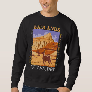Badlands National Park South Dakota Distressed Sweatshirt