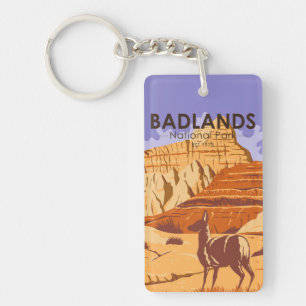 Badlands National Park South Dakota Double Sided Keychain