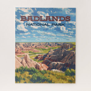 Badlands National Park South Dakota Landscape Jigsaw Puzzle