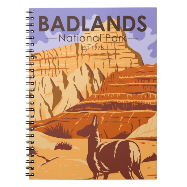 Badlands National Park South Dakota Notebook (Front)