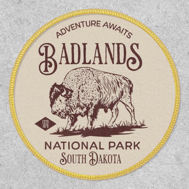 Badlands National Park South Dakota Patch (Front)