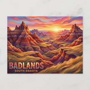 Badlands National Park South Dakota Postcard
