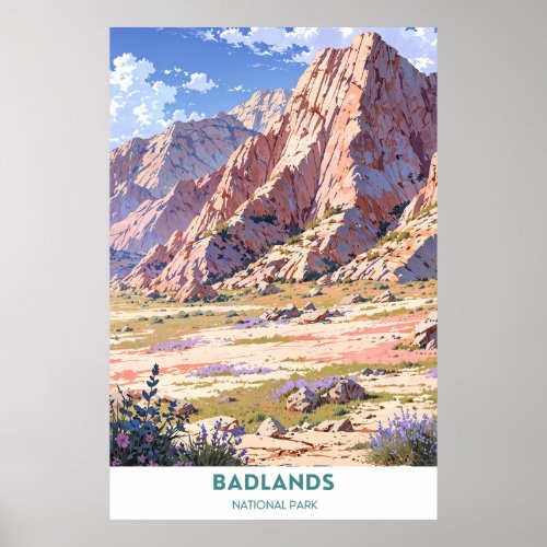 Badlands National Park South Dakota Poster