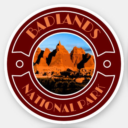 Badlands National Park South dakota road trip Sticker