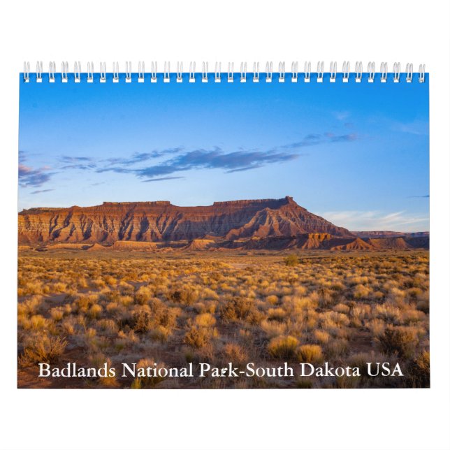 Badlands National Park-South Dakota USA Calendar (Cover)