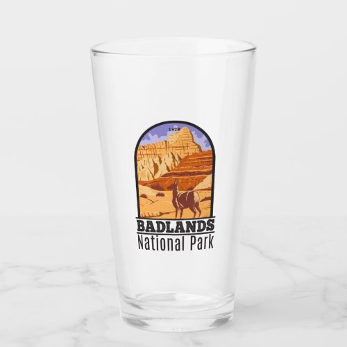 Badlands National Park South Dakota Vintage Glass
