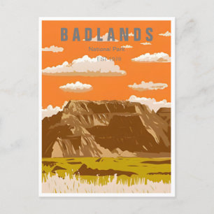 Badlands National Park South Dakota Vintage Postcard