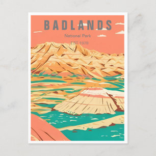 Badlands National Park South Dakota Vintage Postcard