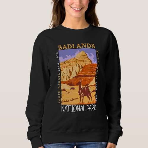 Badlands National Park South Dakota Vintage Sweatshirt