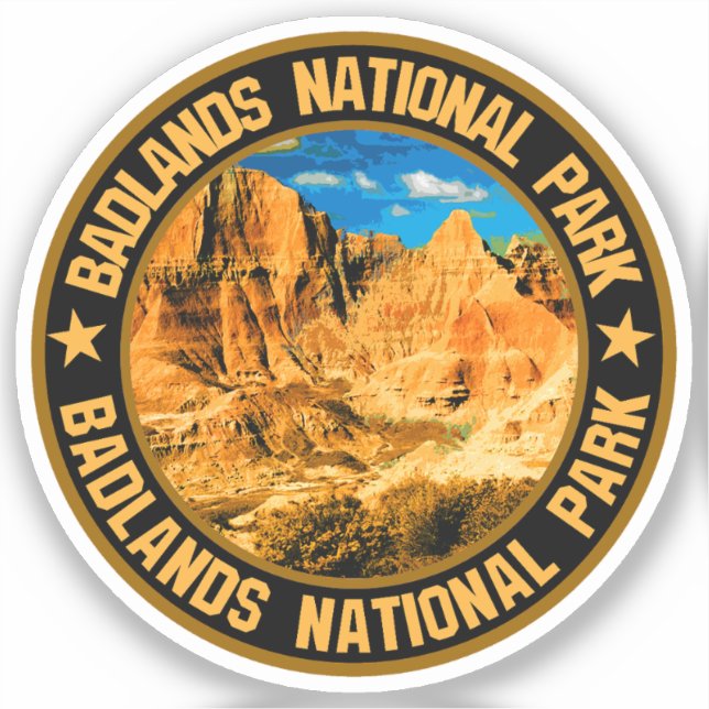 Badlands National Park                             Sticker (Front)