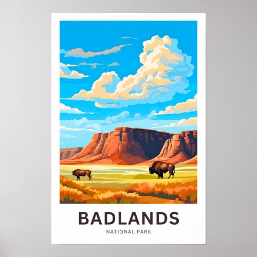 Badlands National Park Travel Print