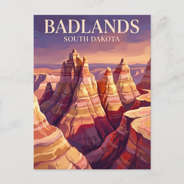 Badlands National Park USA Postcard (Front)