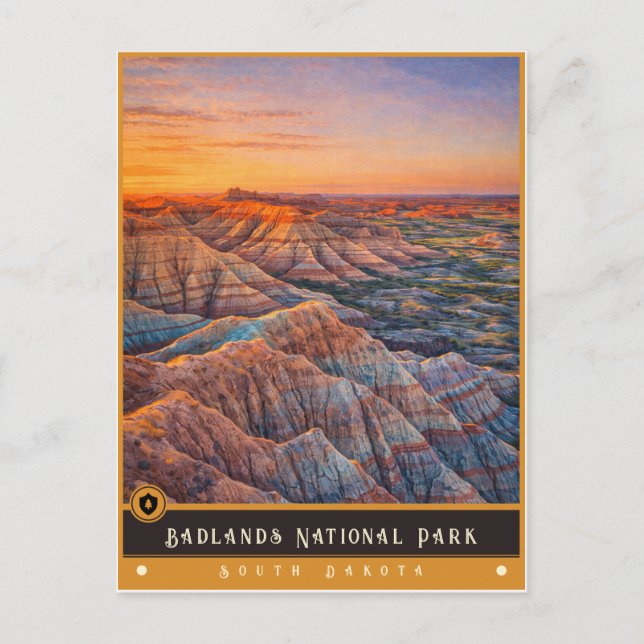 Badlands National Park | Vintage Postcard (Front)