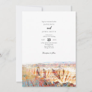 Badlands National Park Wedding Invitation