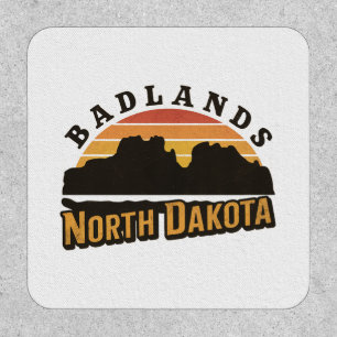 Badlands North Dakota Retro Patch