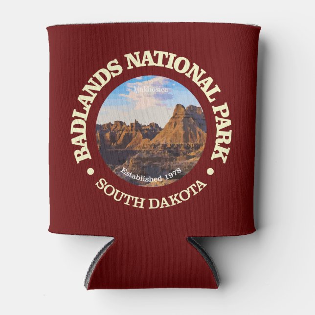 Badlands NP (rd)2 Can Cooler (Front)