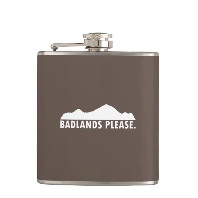 Badlands Please Flask (Front)