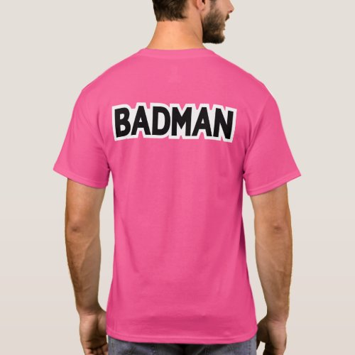 BADMAN Back Print T_Shirt