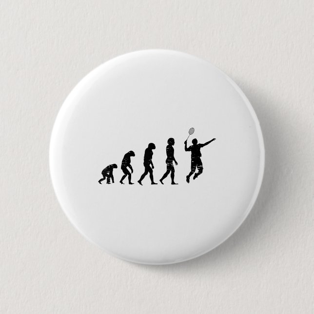 Badmincado Badminton Player Shuttle  Button (Front)
