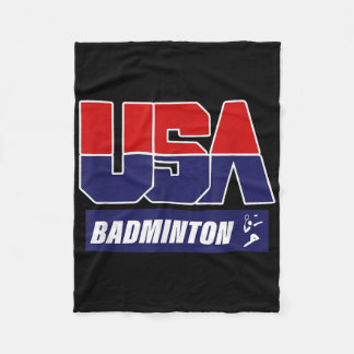 Badminton 2021 Usa Fleece Blanket