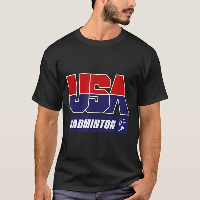 Badminton 2021 Usa  T-Shirt (Front)