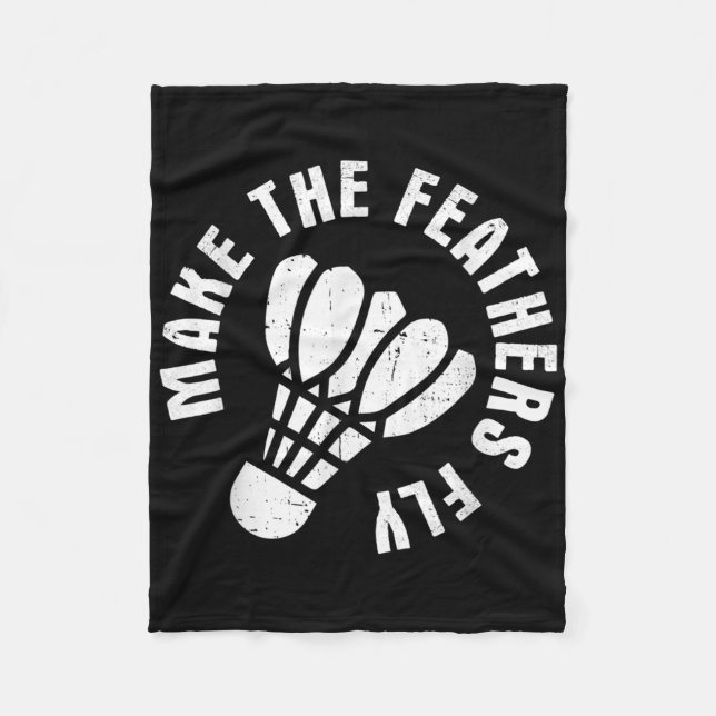 Badminton 4  fleece blanket (Front)